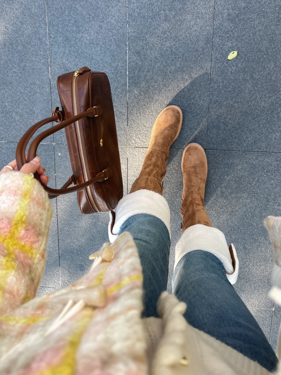 救命！秋冬穿长靴真的显瘦！不露腿好暖和啊！