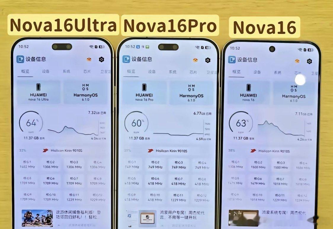 nova16全系标配麒麟9010s处理器，出厂预装鸿蒙系统6.1，起售价估计会定