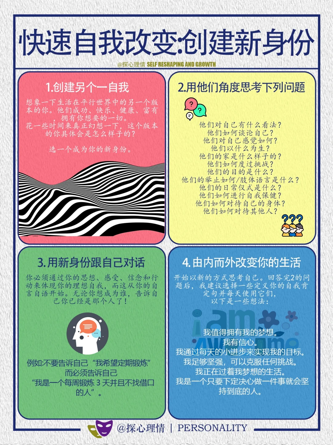 快速自我改变的方式之一：创建新身份