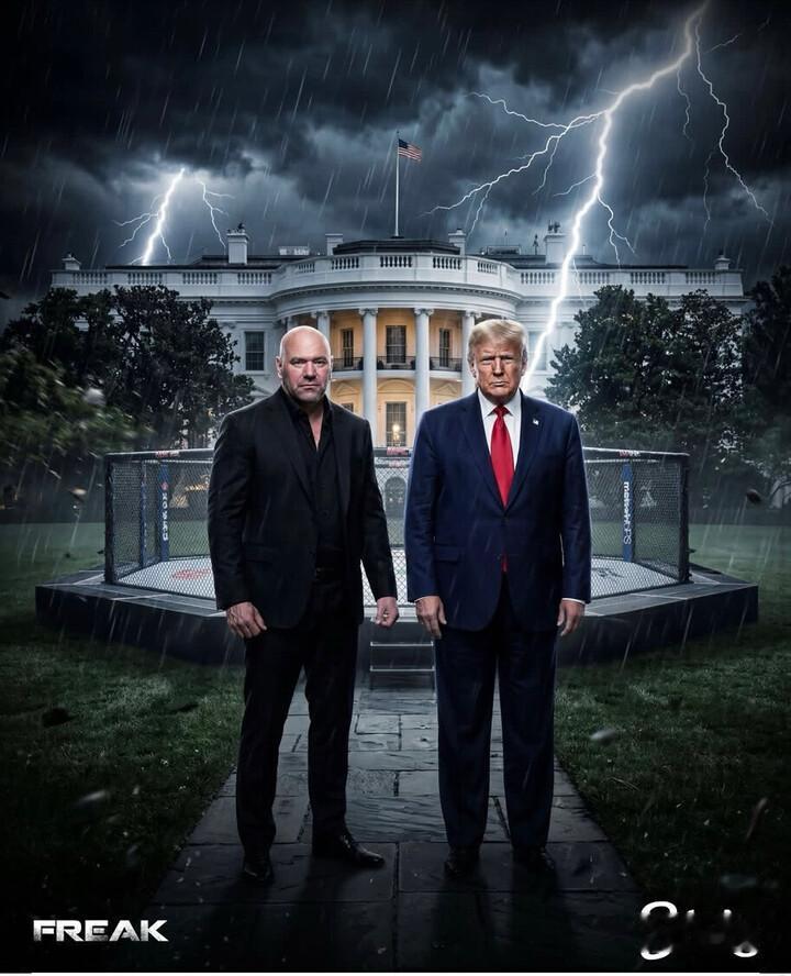 特朗普又要玩新花样，白宫将于6月在南草坪上架起八角笼，举行不戴护具的无限制格斗赛