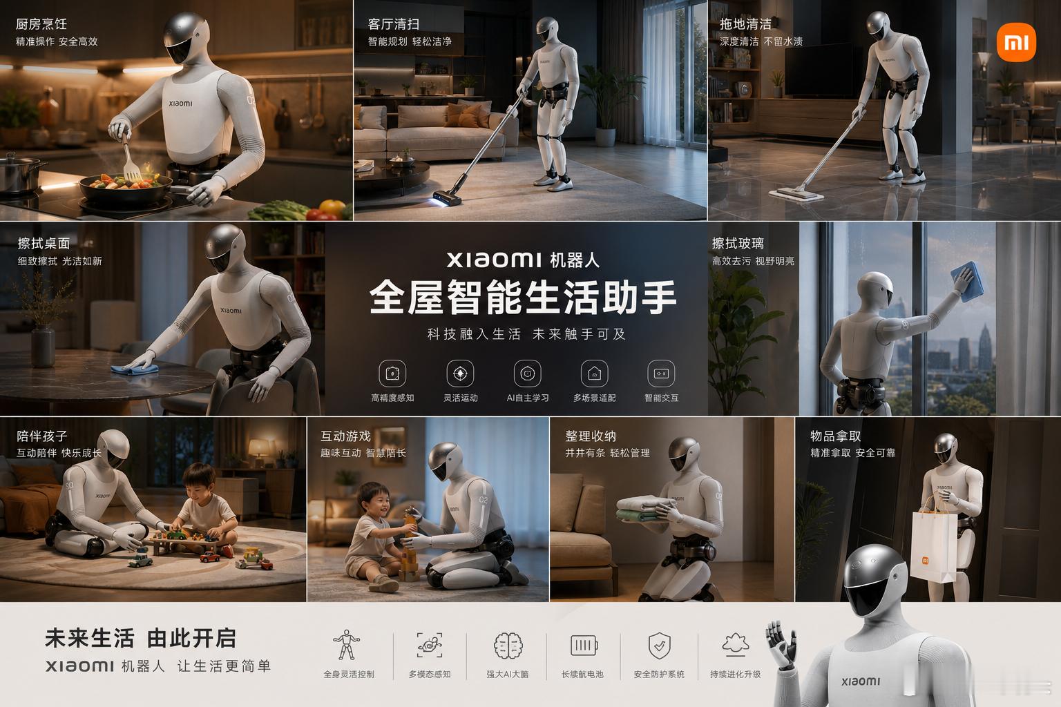 小米机器人，全屋智能生活助手，你值得拥有。 如果能实现这些场景，你觉得卖多少钱合