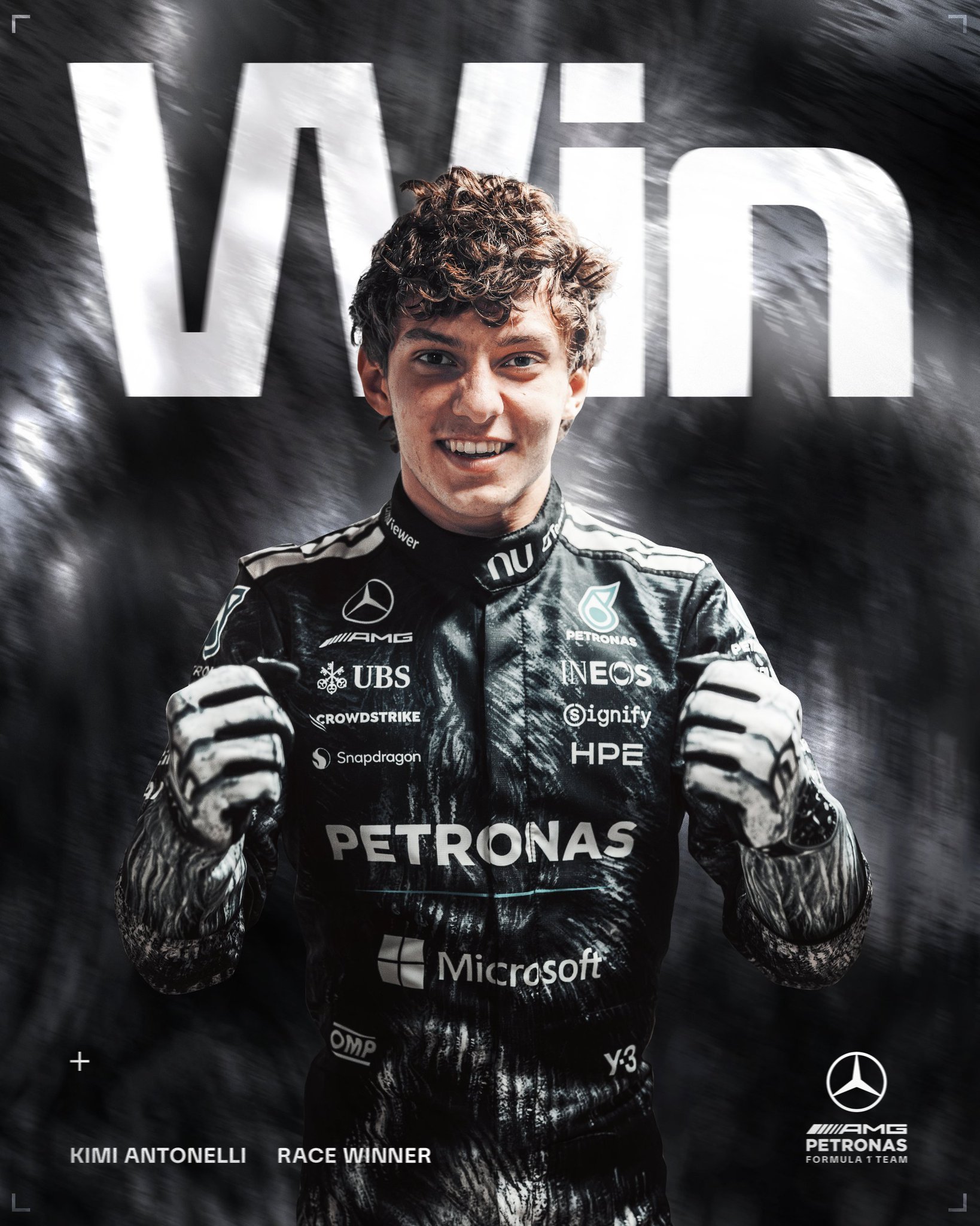 恭喜，两连胜！安东内利2026f1日本大奖赛 冠军🏆F1梅赛德斯AMGF1车队