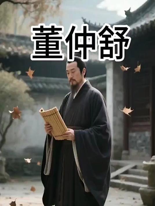 董仲舒是西汉横跨三朝的大儒，汉景帝时便以讲授《公羊春秋》闻名，留下“三年不窥园”