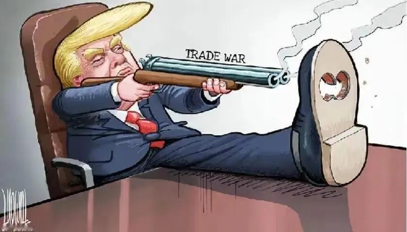 特朗普终于还是下场了，说实在的，特朗普其实是不想下场的，因为他是一名商人，赚钱他