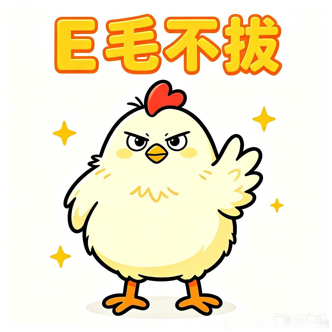 今天教大家一个新成语：e毛不拔