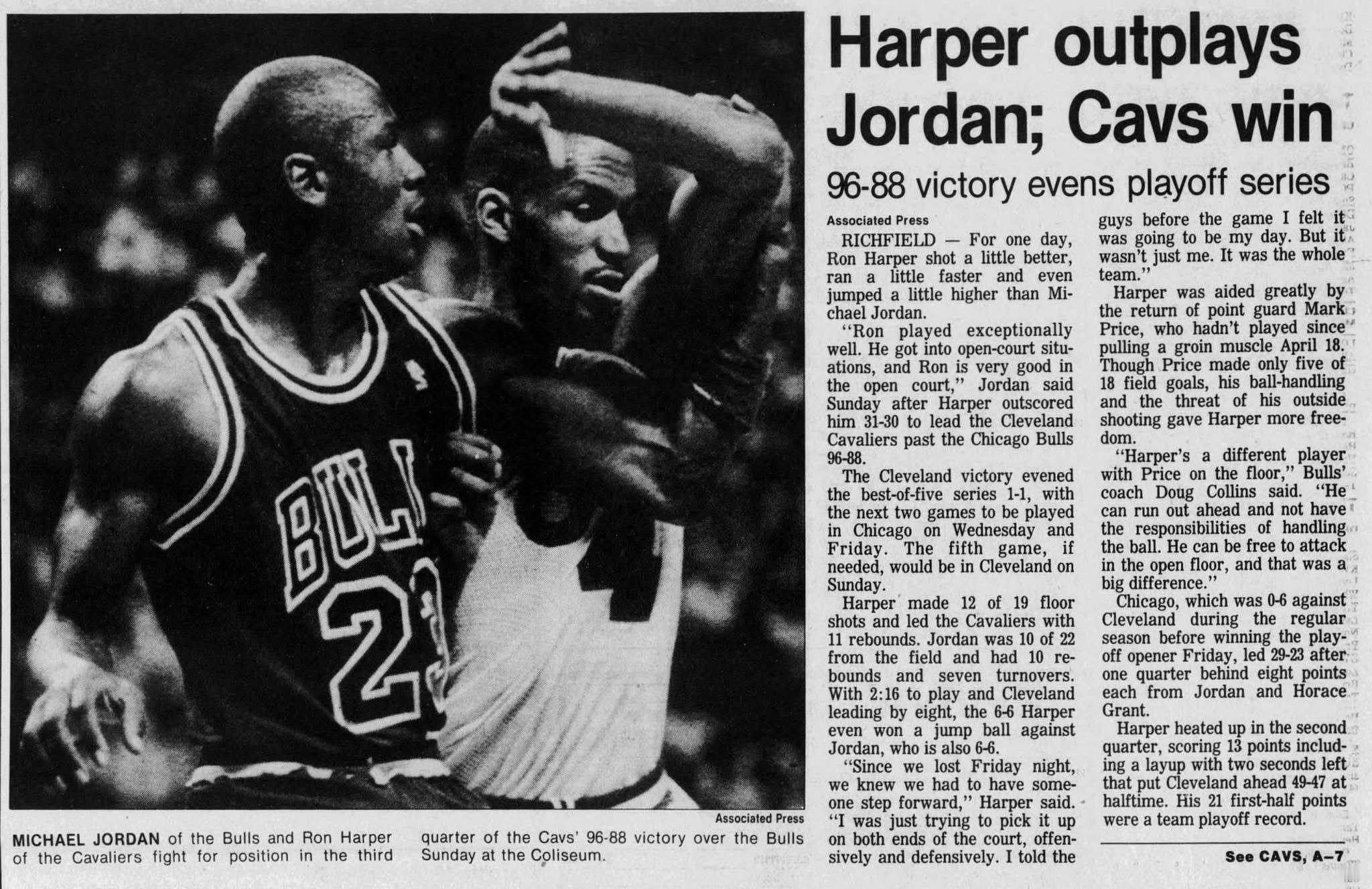 Michael Jordan ：话说 罗恩啊 换儿子不 我可以二换一！Ron H