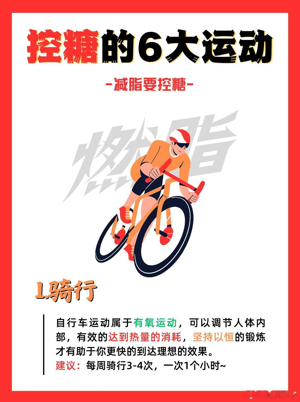 控糖减脂的6大运动     朋友们，减不下来肥有一半的原因是管不住嘴尤其是爱吃甜