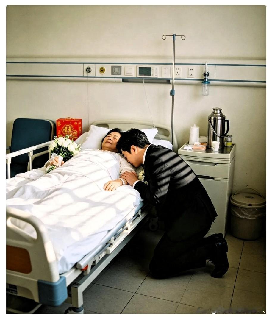 泪目！
河南一男子今天结婚，一大早打扮得帅帅气气的，却没先去接新娘，反倒第一时间