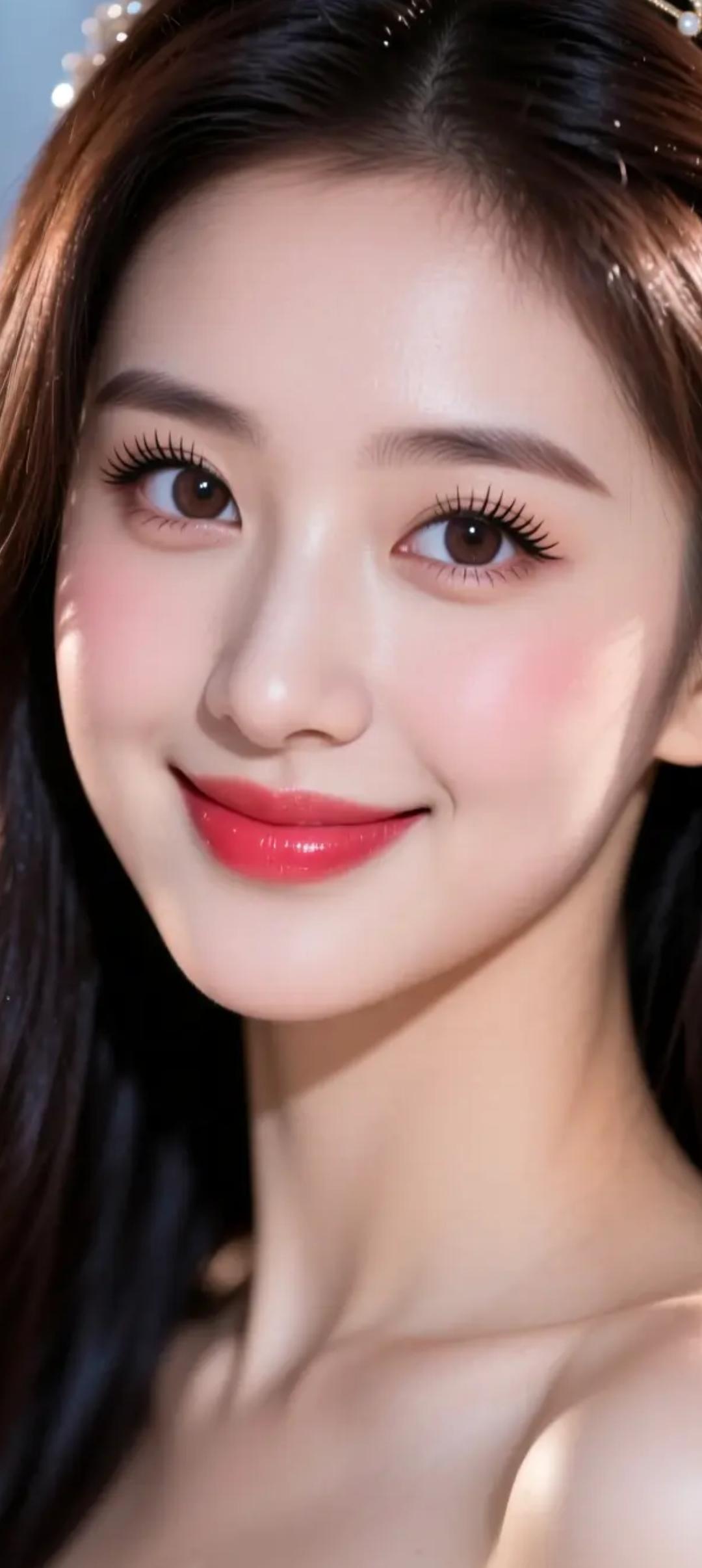 温柔甜美的少女，笑靥如花，让人心动不已！🌸💕