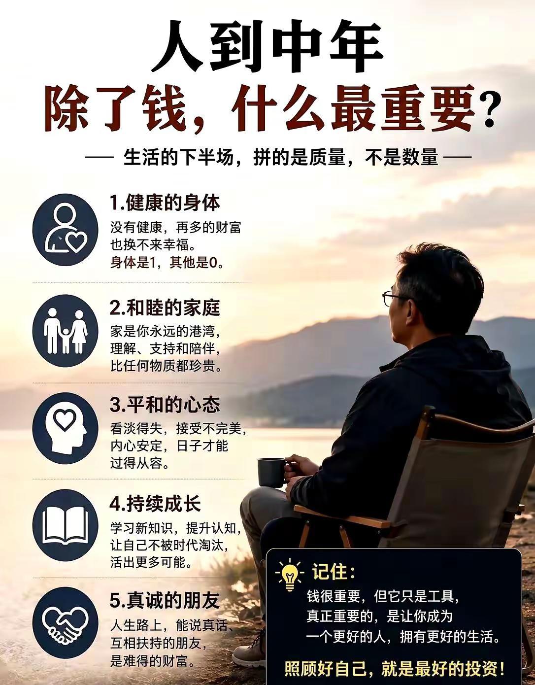人到中年，什么最重要。拒绝内耗认知觉醒 热点 真实又扎心的生存法则 创作人计划
