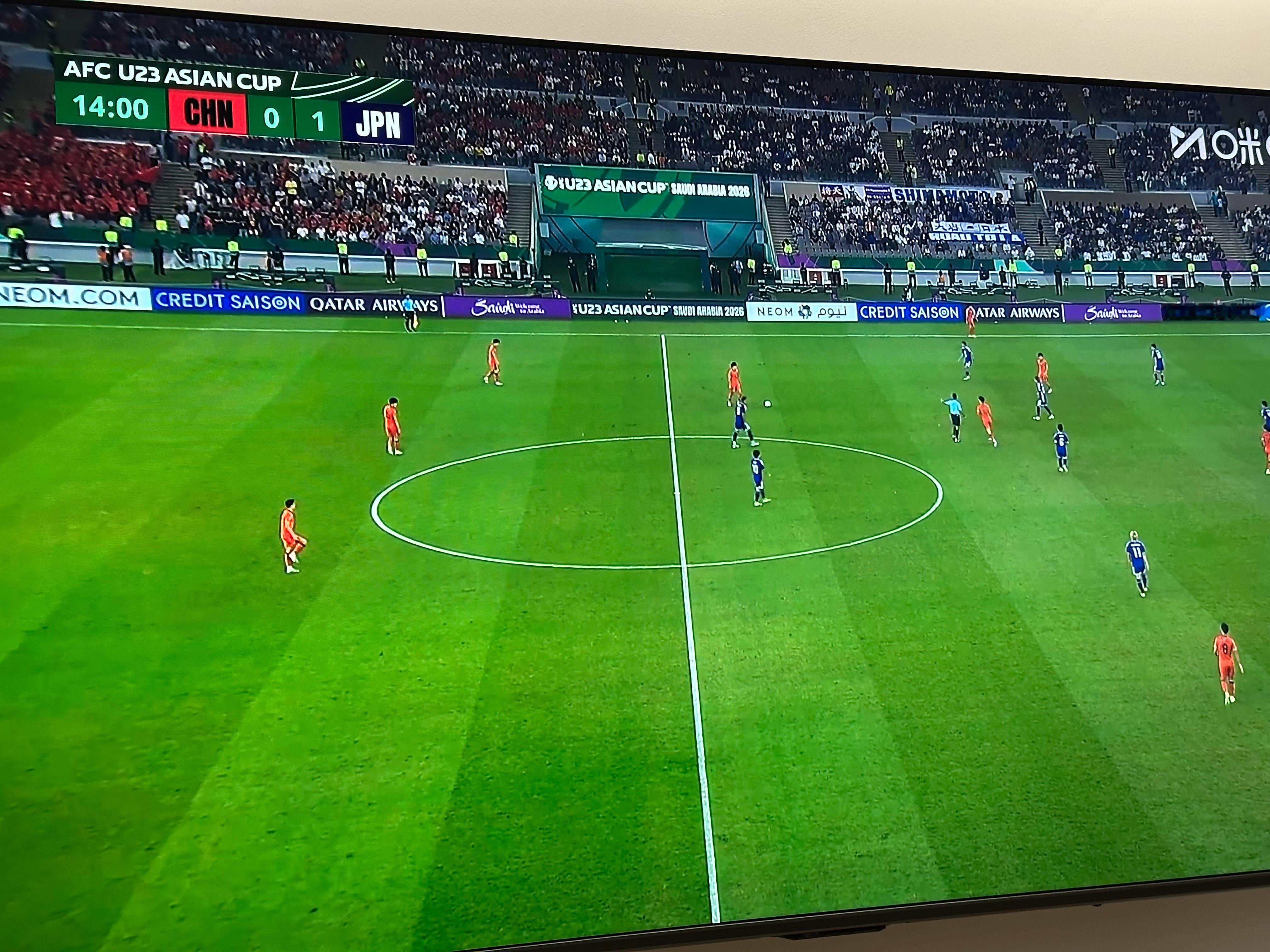 在看球吗兄弟们目前1:0落后但同样也给日本制造了不少威胁小伙子们加油！U23国足