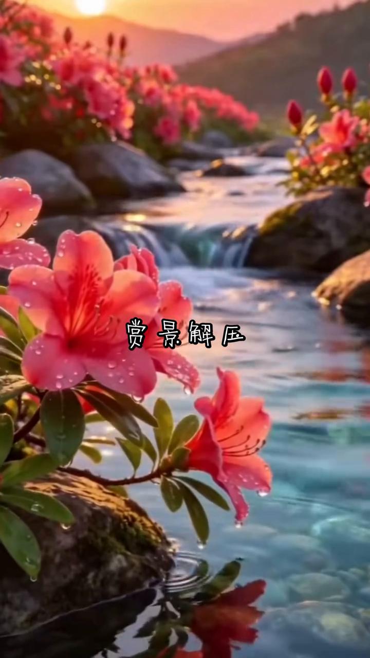 赏景解压。