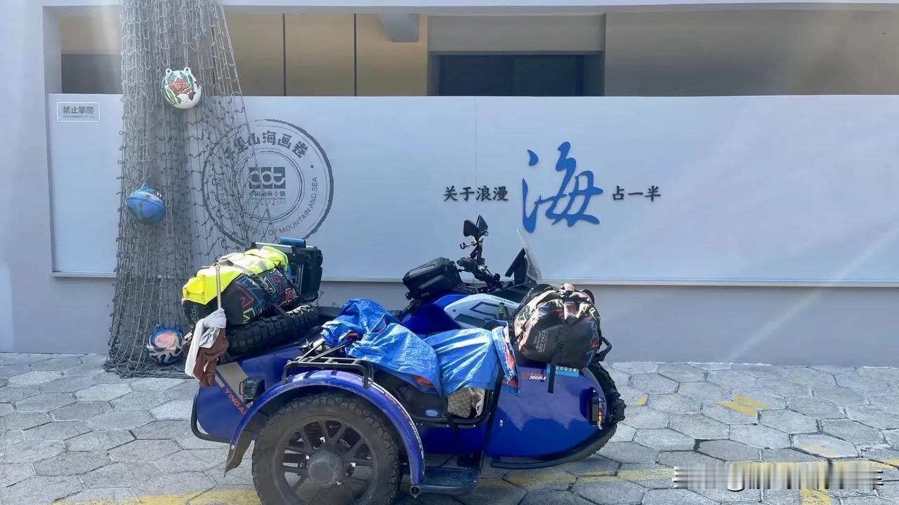 车轮飞驰，载物满车。#边三轮#