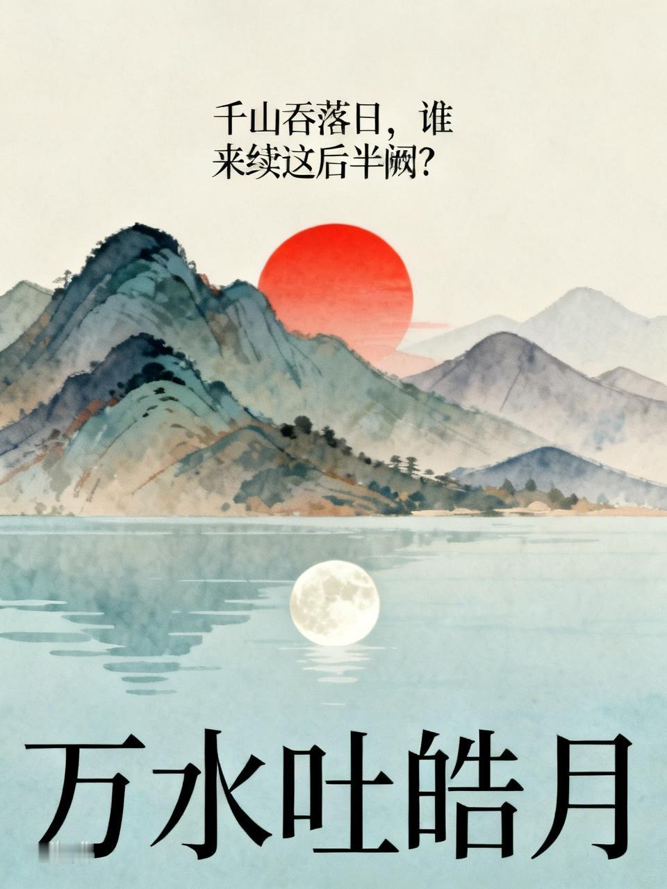 万水吐皓月。