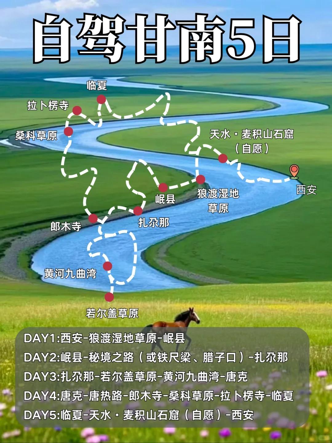 逃离40℃！西安自驾甘南草原过20度夏天。厌倦了城市的高楼与喧嚣？ 这...