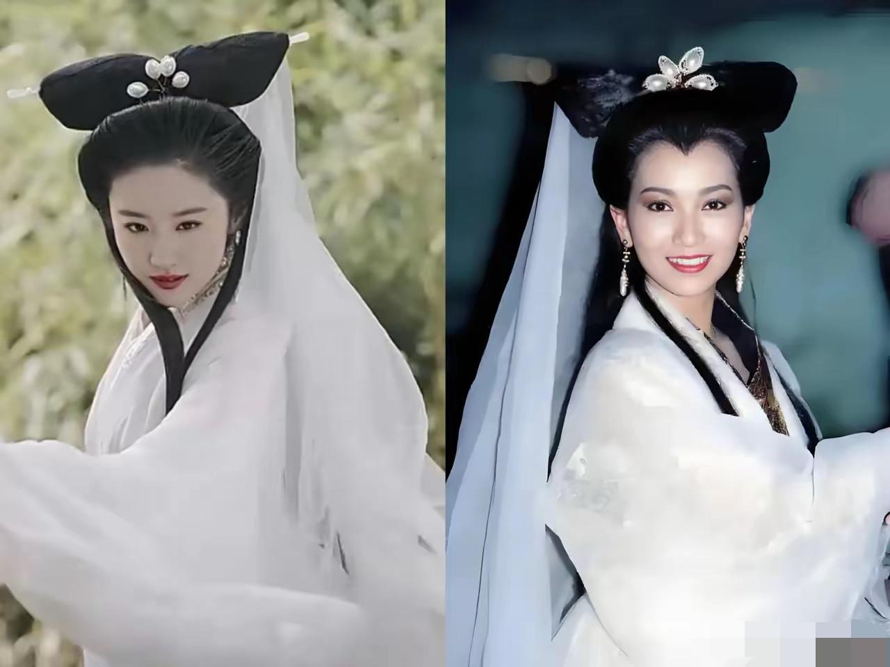 刘亦菲虽然是天仙，
但赵雅芝这个造型也hold不住而且白素贞这个角色不适合她。