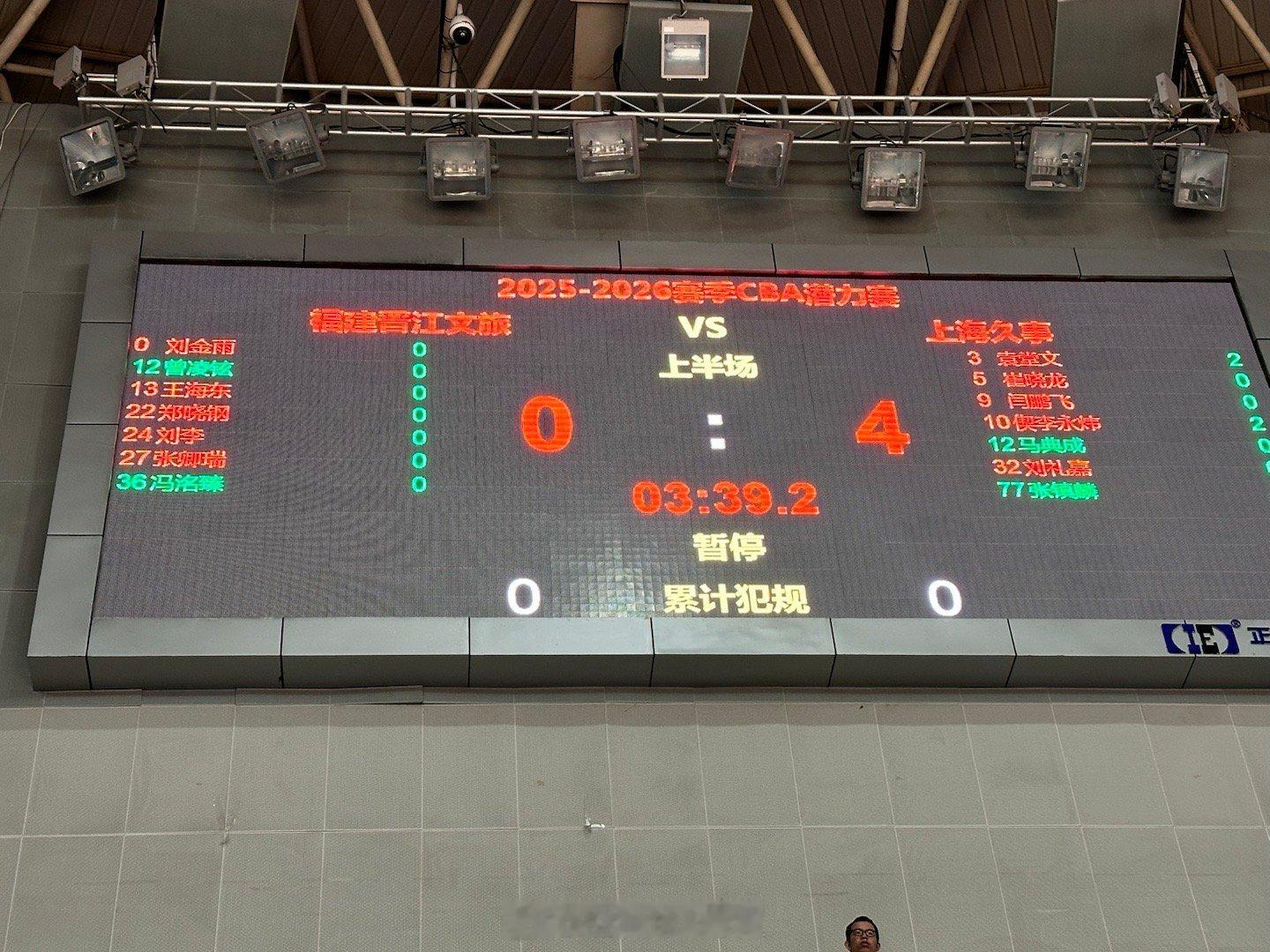 潜力赛福建男篮vs上海男篮