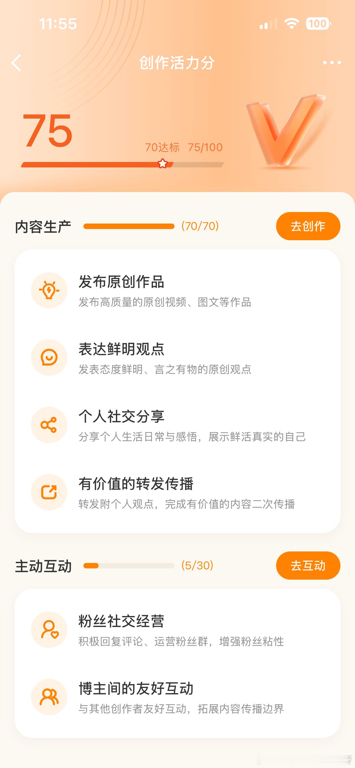 创作活力分浪浪说我原创作品不够，浪浪之前鼓励二创我才二创的啊。而且我不是有发很多