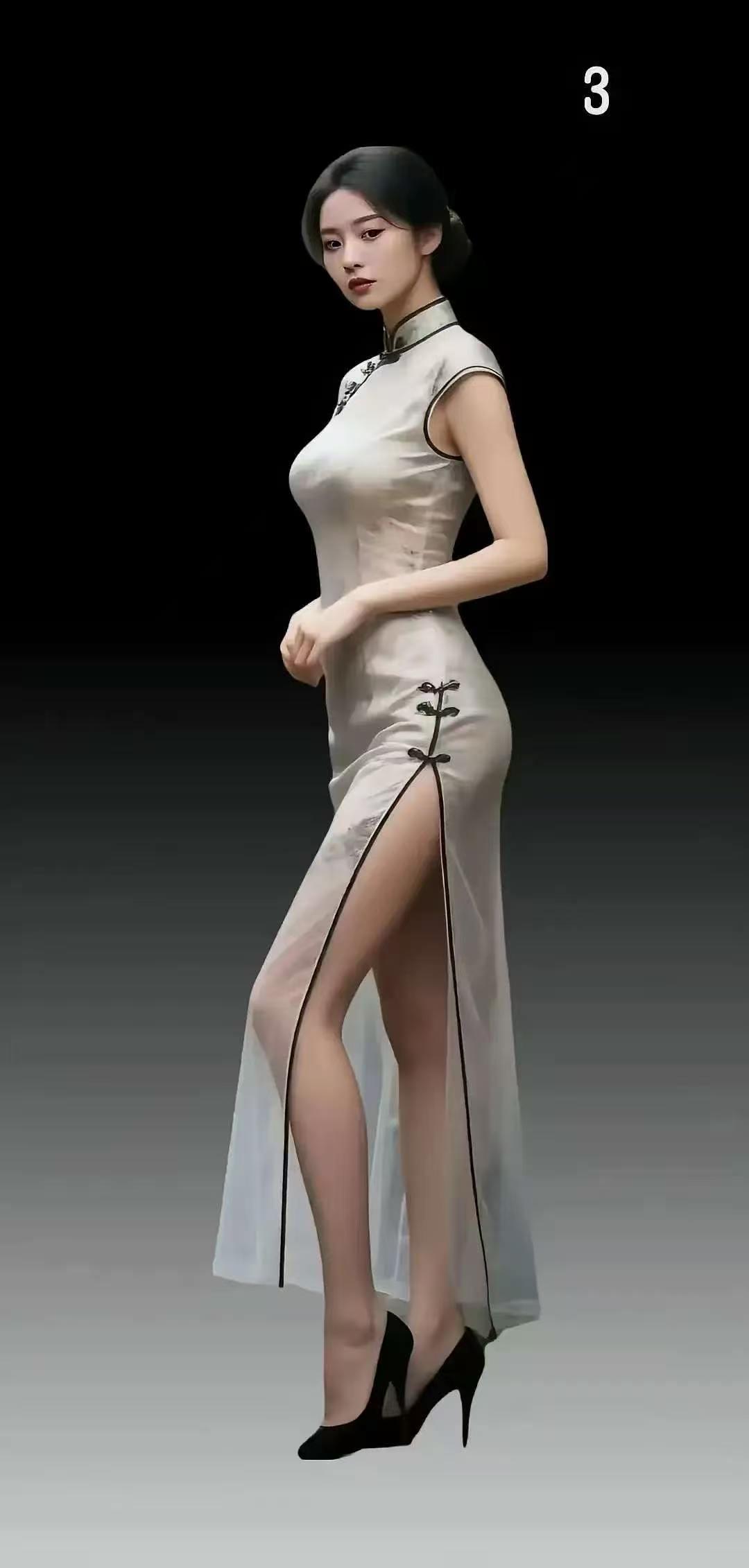 忆秦娥·旗袍雅韵
云鬟媚，
蛾眉映衬旗袍美。
旗袍美，
襟开芳蕊，
衩动风醉。