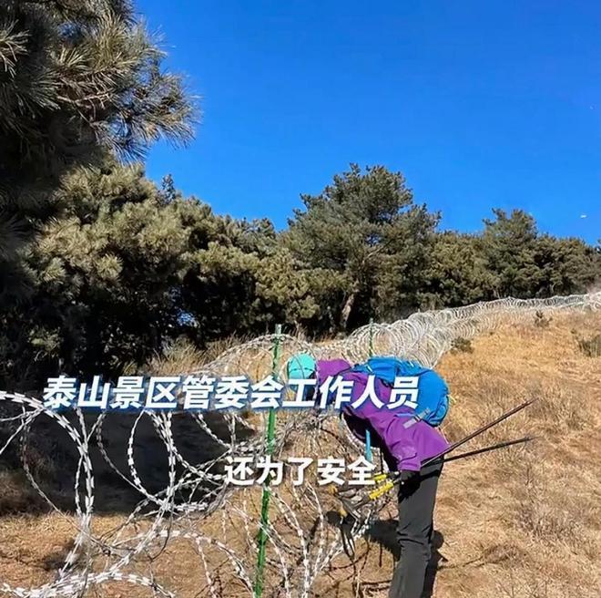 泰山铁丝网是背离初心，江浙的铁丝网就是送温暖了！

看看同样是铁丝网圈地，同样是