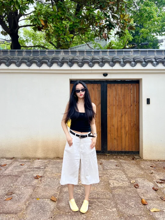 背心➕7分裤随意感拉满