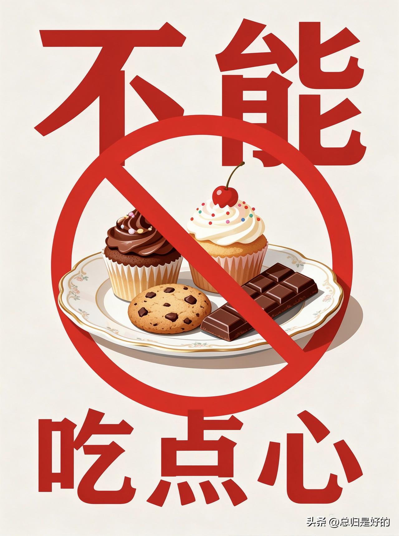 记住，不能吃点心，偶尔吃点可以！
 
点心大多高糖、高油、精制碳水，偶尔解馋没事