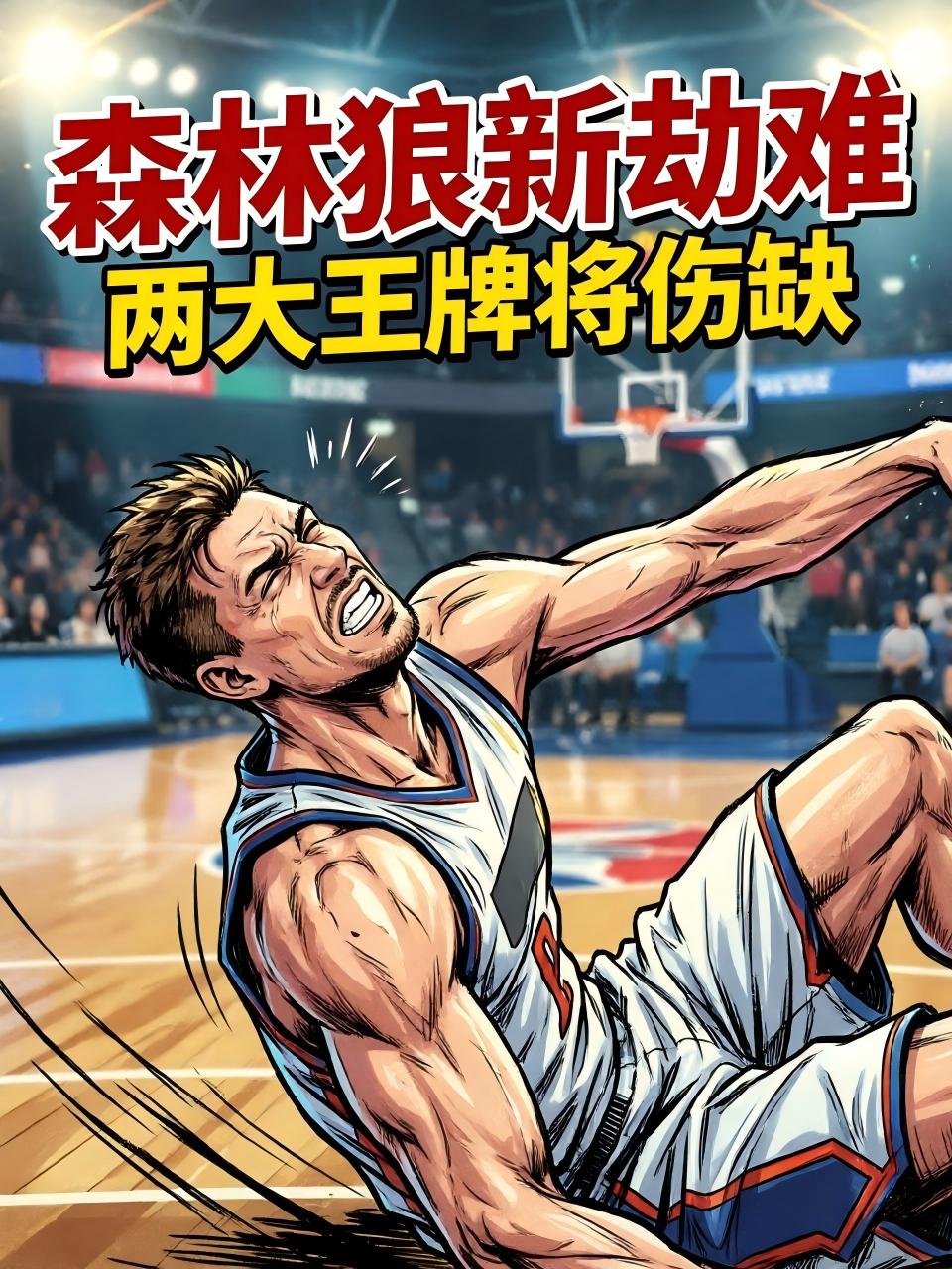 森林狼迎来了新一轮的劫难，因为他们的两大核心球员已经被列为出战成疑！难道他们这是