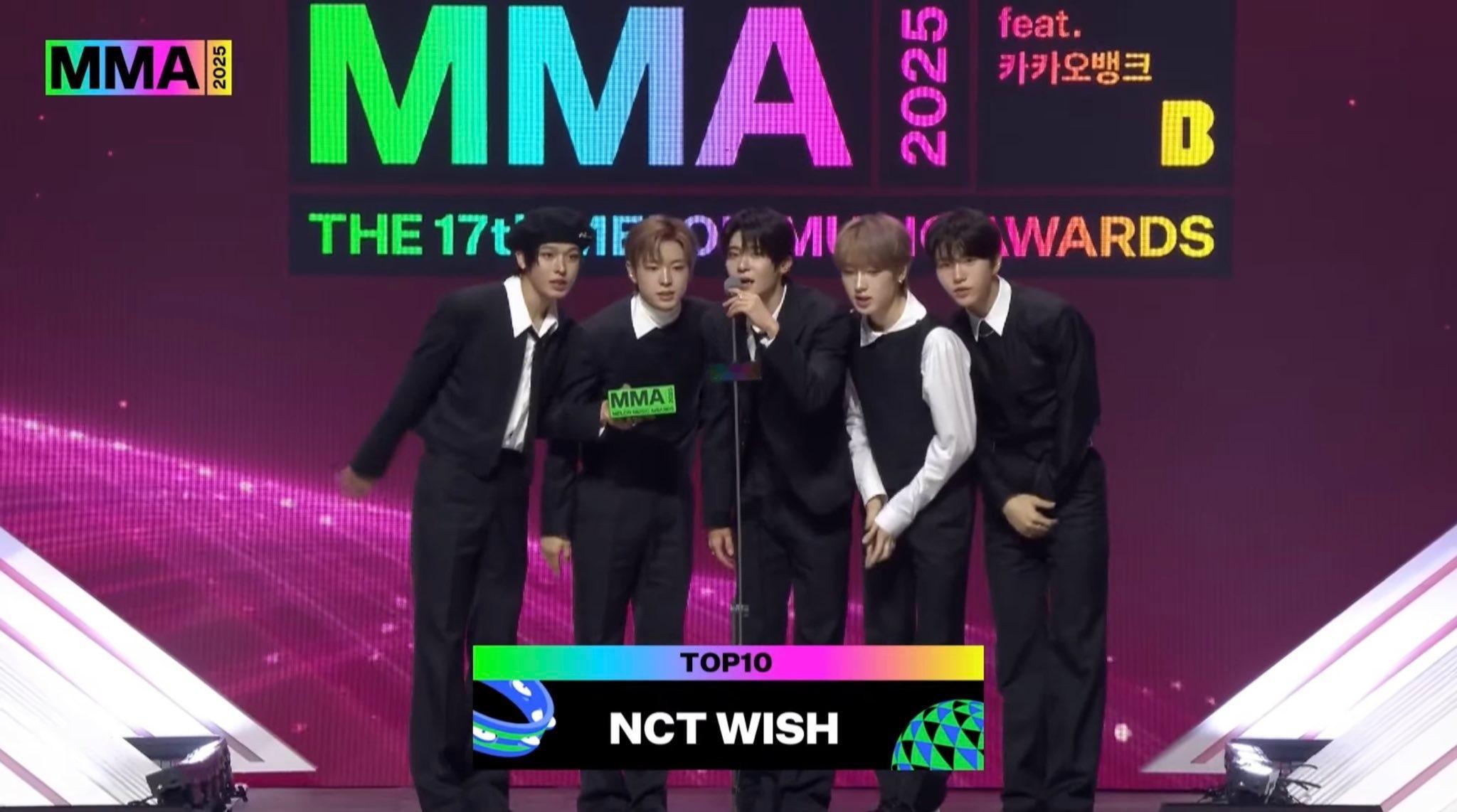 NCT WISH获MMA TOP10奖，剧透明年即将发行首张正规专辑！