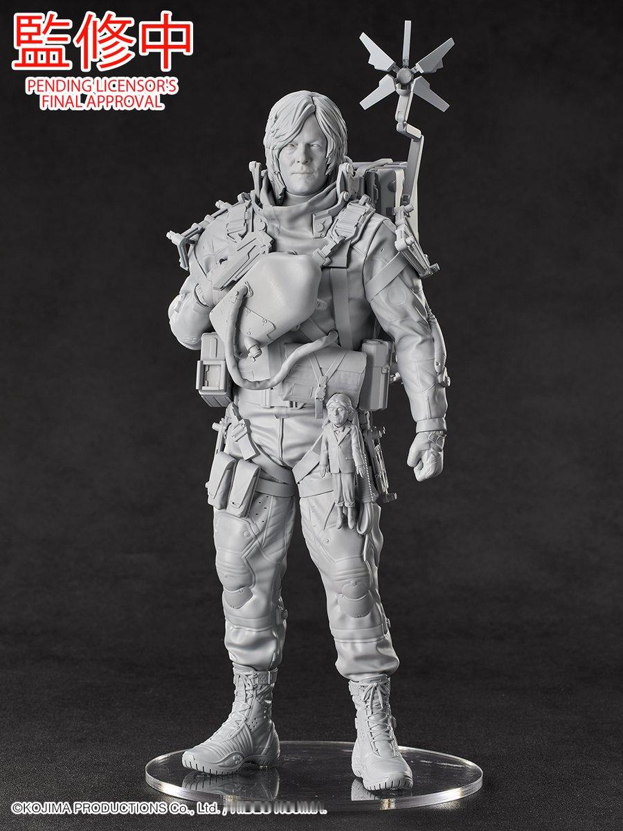 GSC《死亡搁浅2》「山姆」手办灰色模型公开。 