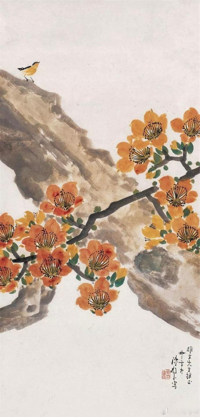 岭南画派陈树人作品欣赏～春风书画国画雅集艺术分享国画书画国画热花鸟画