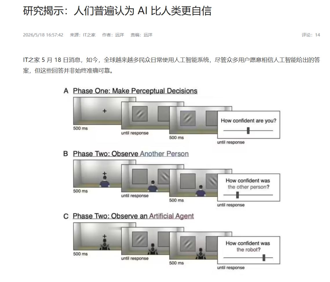 它又不要面子、又不要担责。可以见人说人话，见鬼说鬼话，当然显得自信了还有AI都没