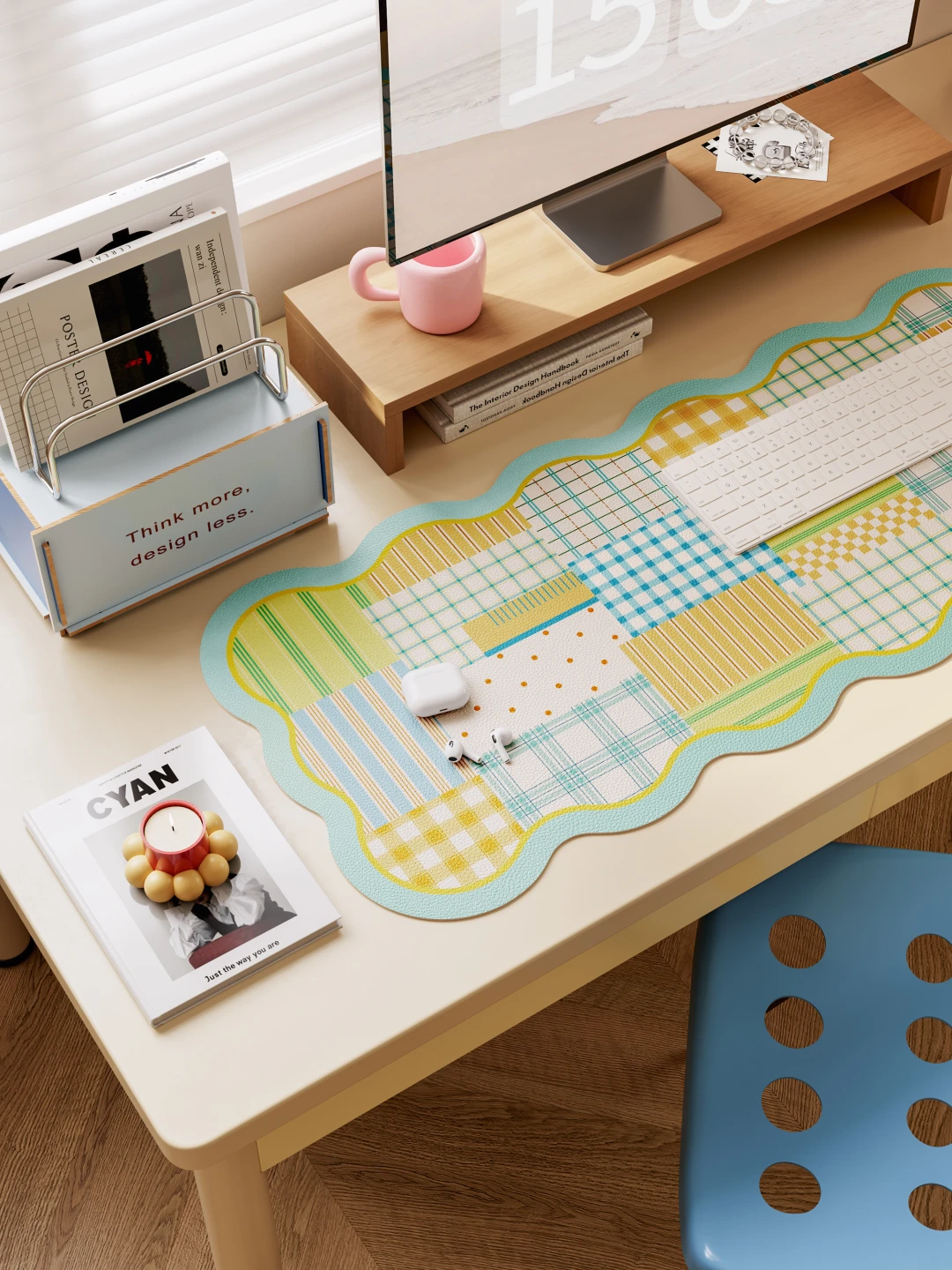 我的早春桌搭！patchwork田园风鼠标垫太妙了