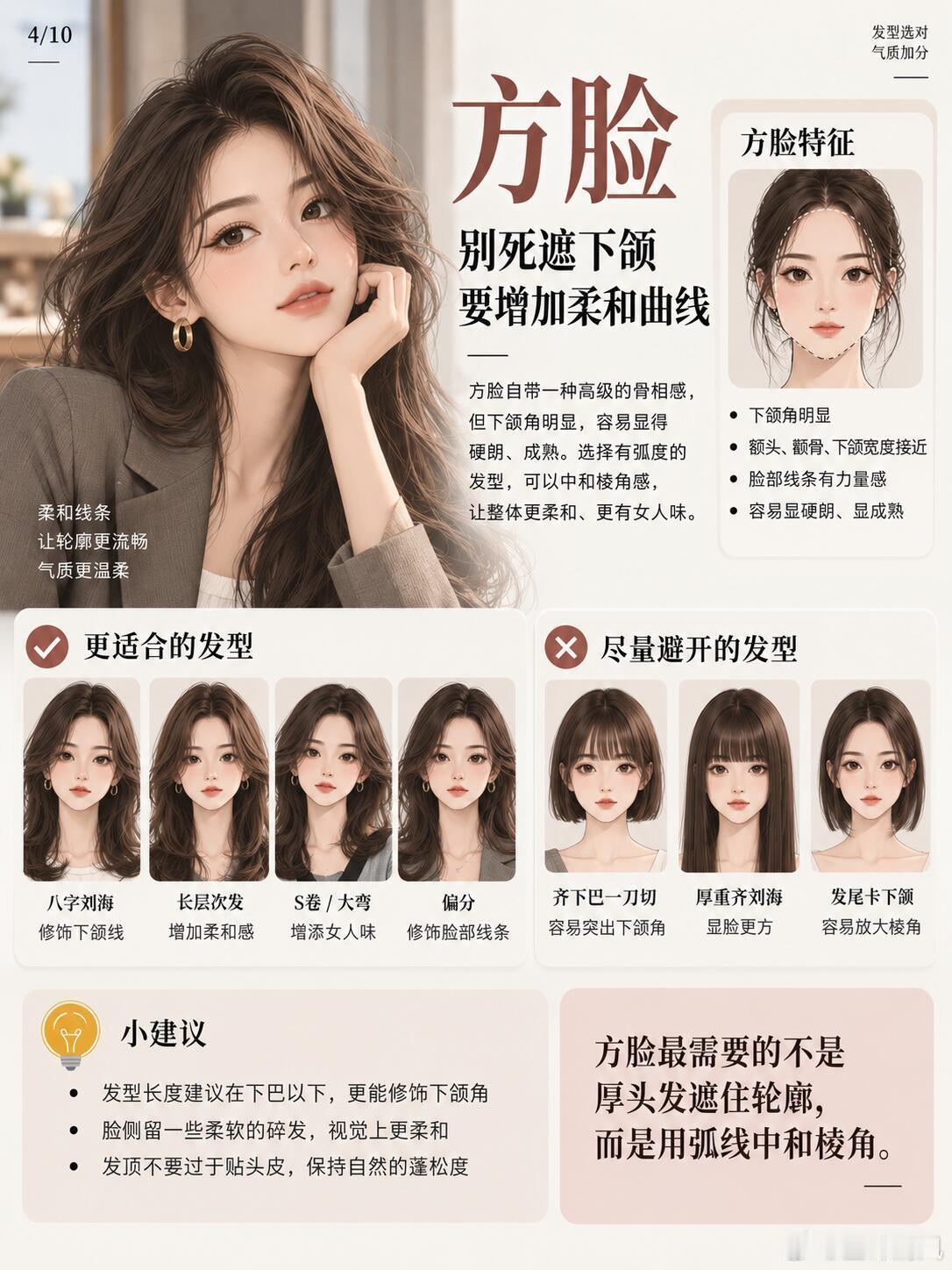 直观的感受到了发型的重要发型真的能改变整个人的气质！换一款合适的发型，修饰脸型轮
