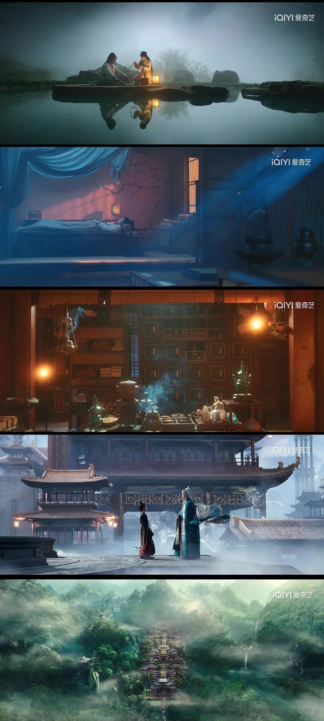 临江仙越看越觉得不愧是中式，画面是有色彩的古韵这剧的美术团队真的应该加鸡腿，画面