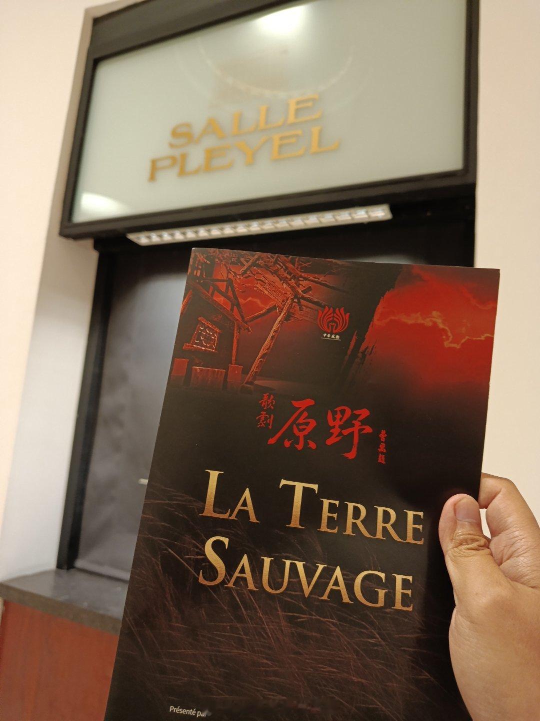 海外新鲜事 晚上在巴黎 Salle Pleyel 观看了歌剧《原野》。《原野》改