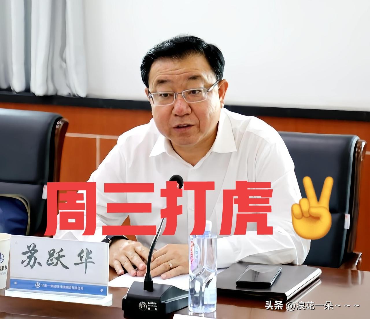 就在刚刚，
看了“凤凰网甘肃”新闻，“苏跃华”被查，于是看了一下他的工作履历，6