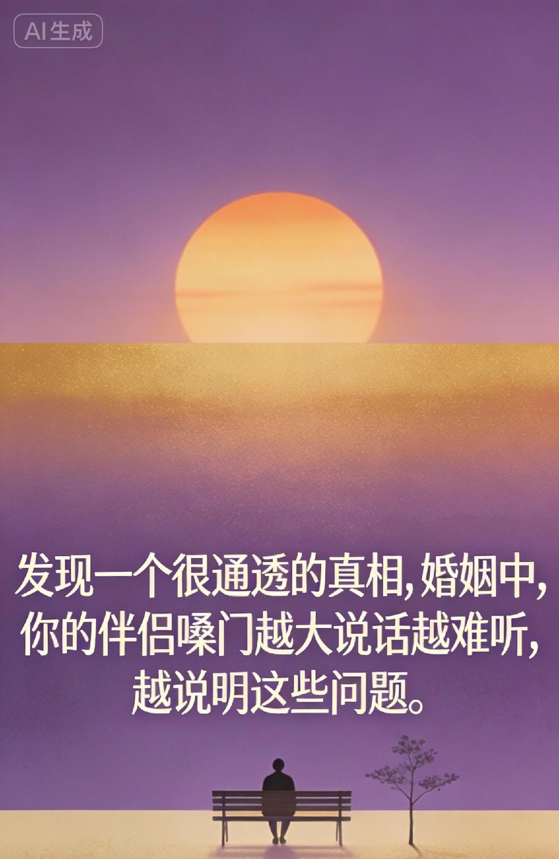 发现一个很通透的真相：婚姻中，你的伴侣嗓门越大说话越难听，越说明这些问题。
