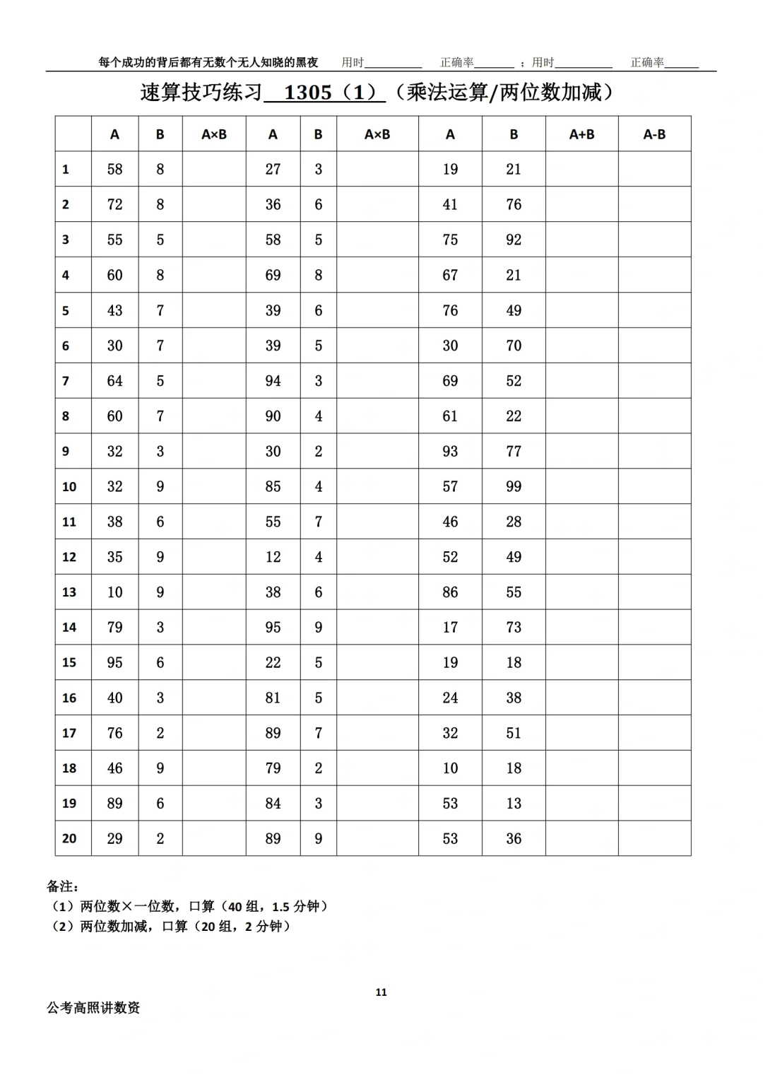 资料分析速算练习1305