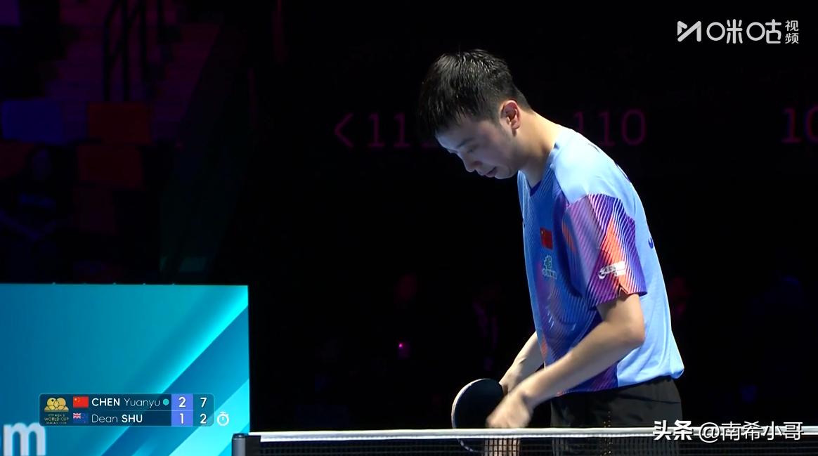 陈垣宇把舒迪恩算死了，
跟他打不能硬碰硬，
多打落点和节奏变化，

第四局一上来