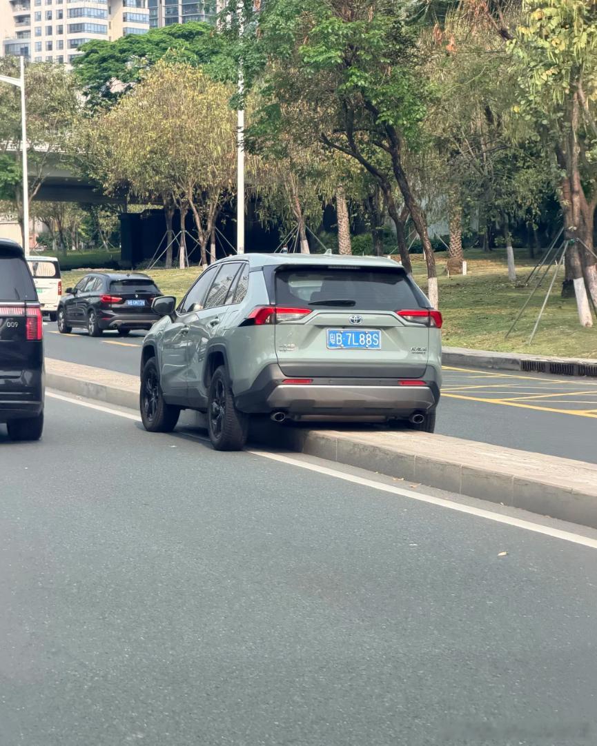 滨河大道上这车是怎么开上去的？ 