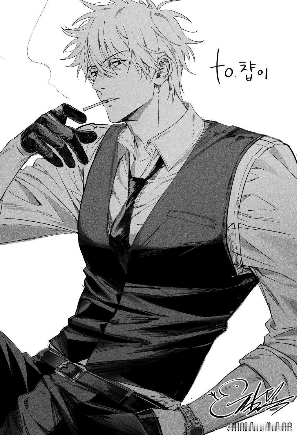 制服坂田银时…就是硬帅。画师： 88blowfish88 ​​​