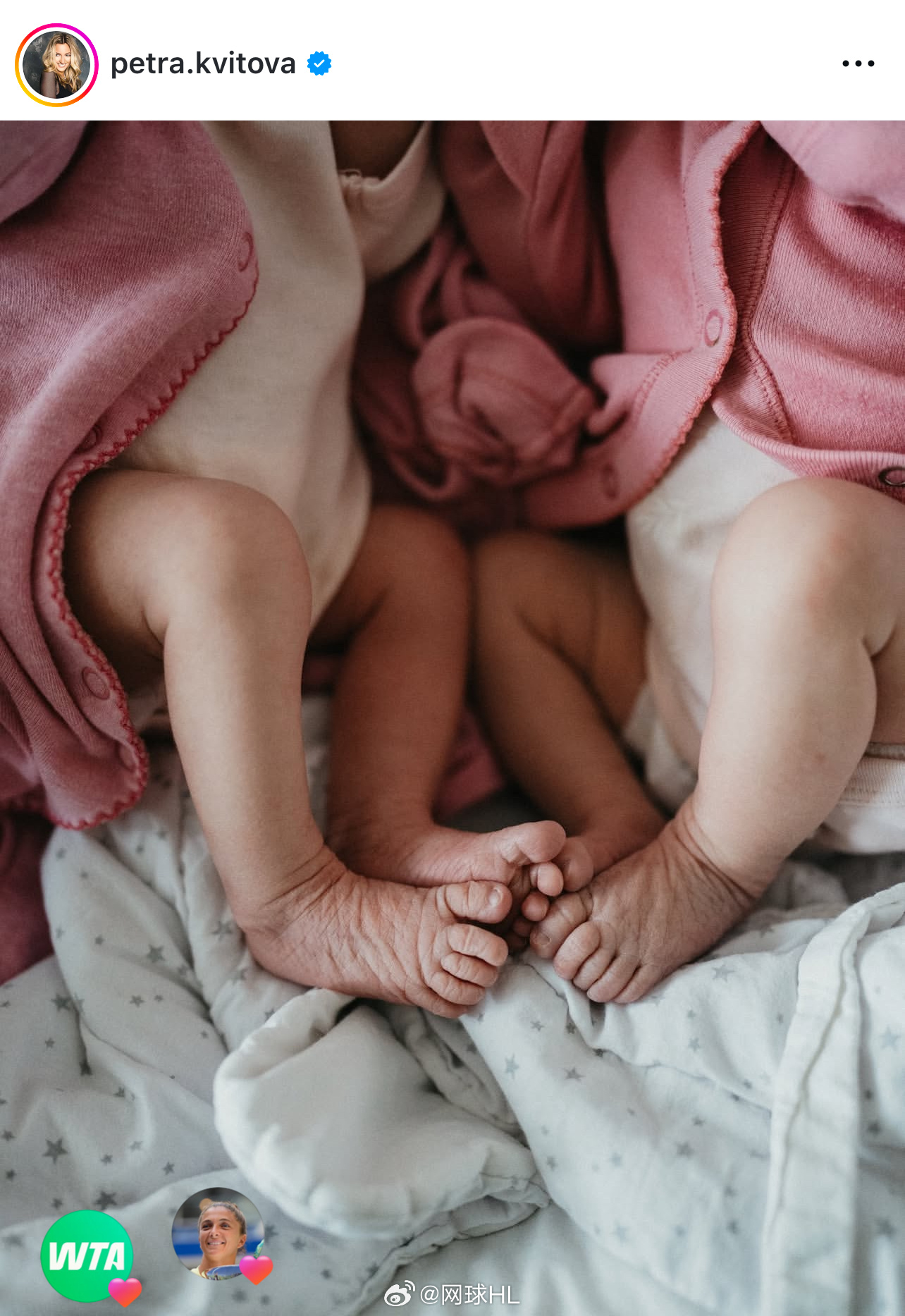 科维托娃和老公再添一对双胞胎！网球talking大会wta