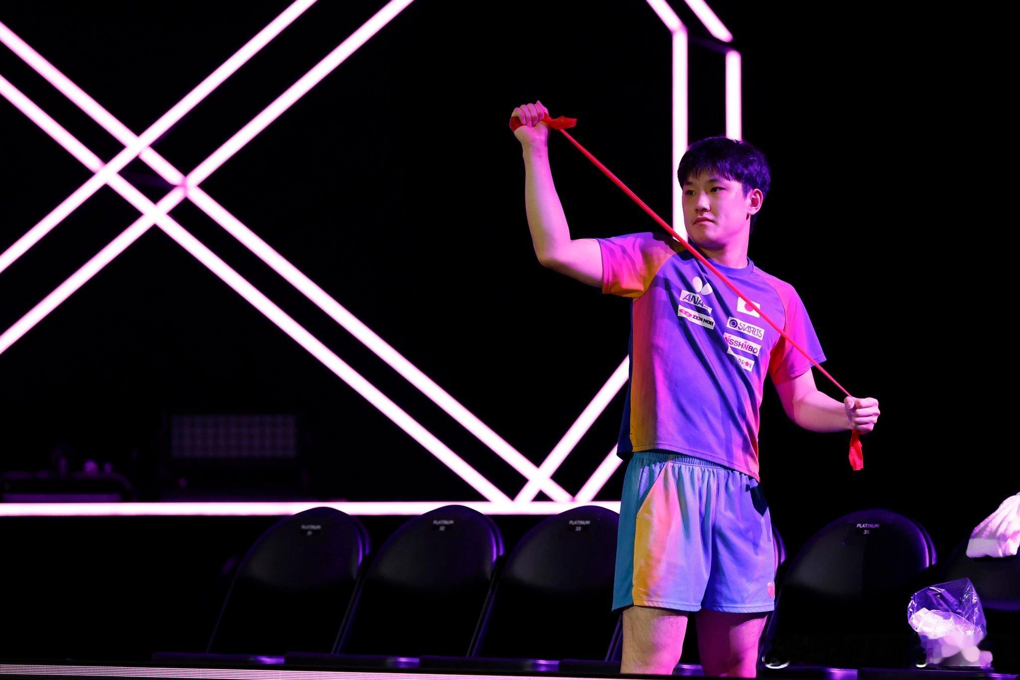 WTT横滨冠军赛2025 🇯🇵张本智和今天上午在主会场进行训练🏓️©️JT