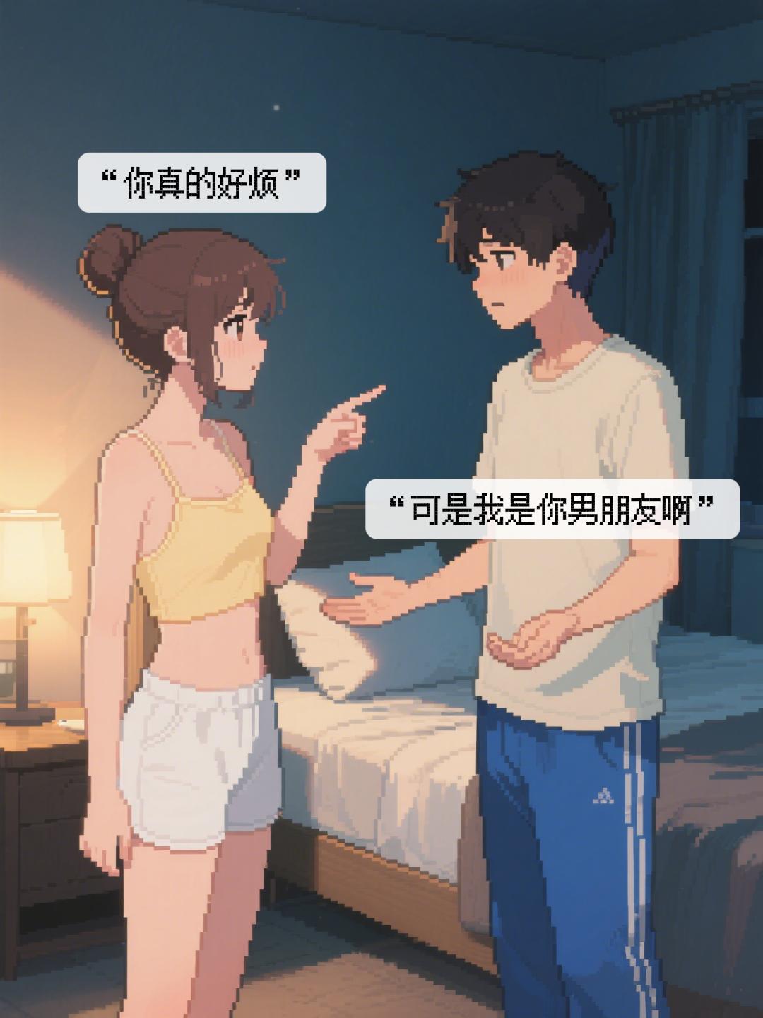 跟你在一起只是因为你对我好。但其实我并不爱你。