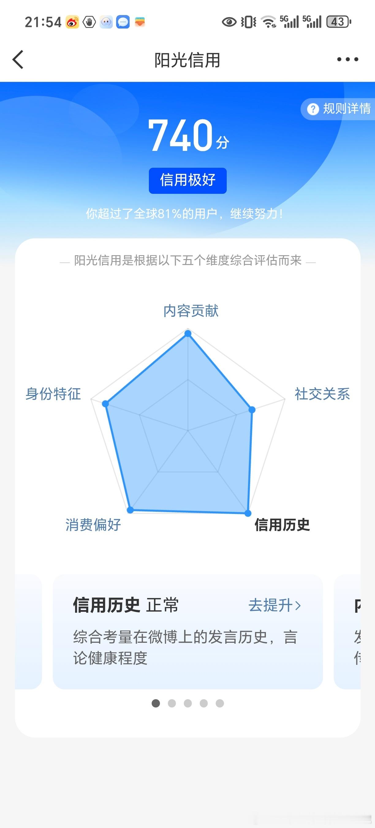自从开了芝麻信用分，现在大家阳光信用是不是都是极好了 
