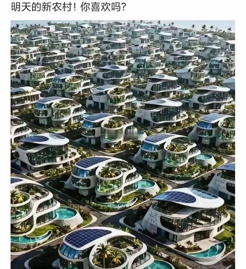 假如以后农村翻新，设计成这样，你们觉得如何？ ​​​