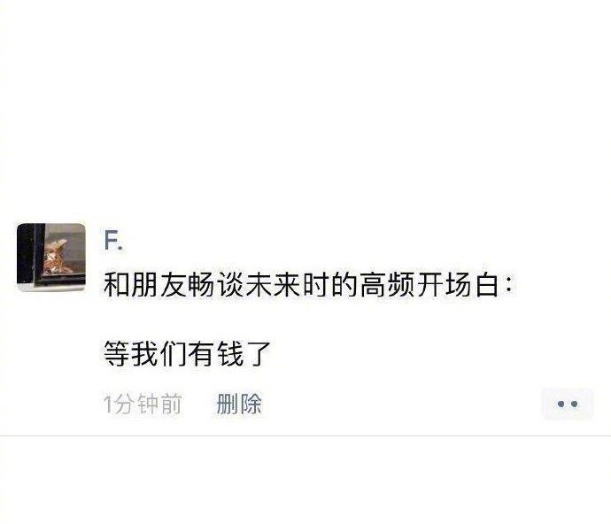 每当和朋友畅聊未来：