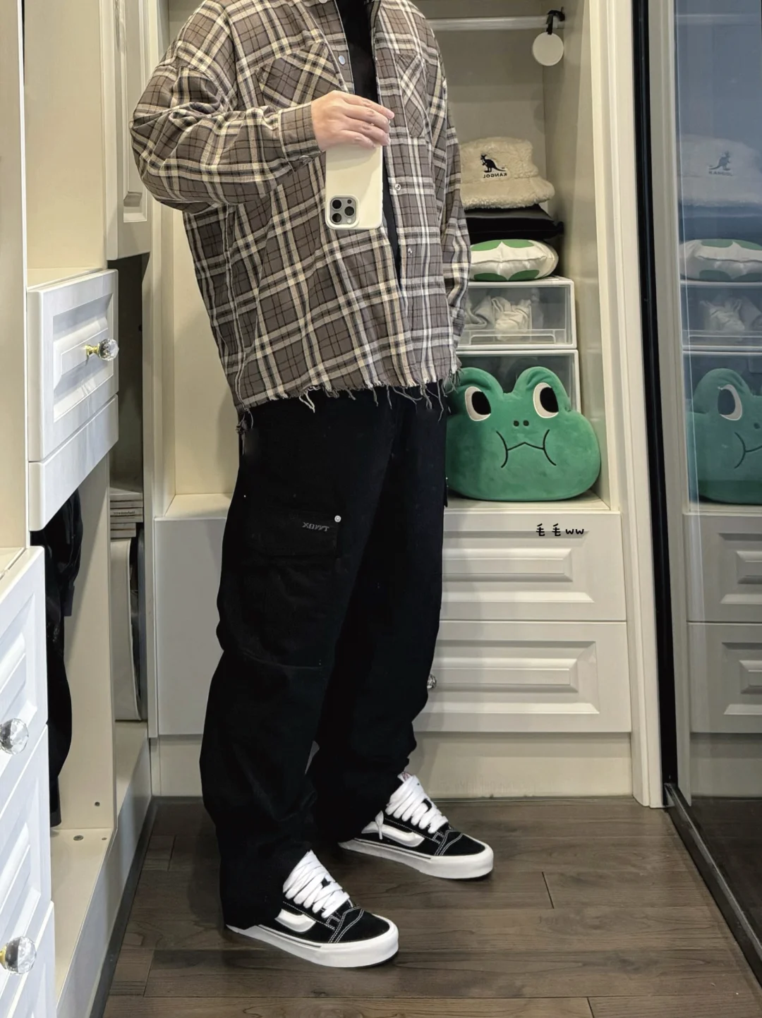 格纹衬衫｜工装裤穿搭