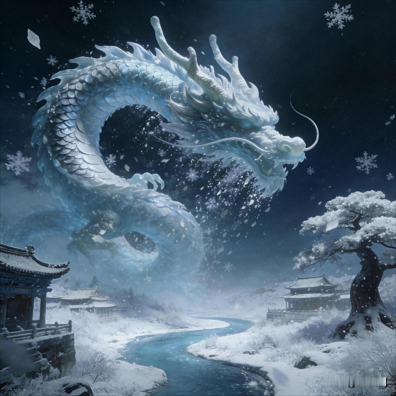 九天雪

九天飞下玉龙鳞，
欲洗乾坤万古尘。
莫道寒云遮望眼，
人间处处是阳春。