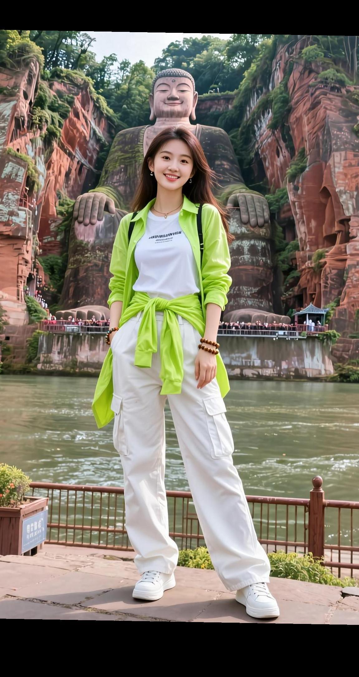 AI乐山全景随拍 抖音ai创作 户外风景